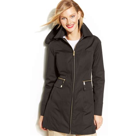 michael kors rain coat|Michael Kors raincoat zipper.